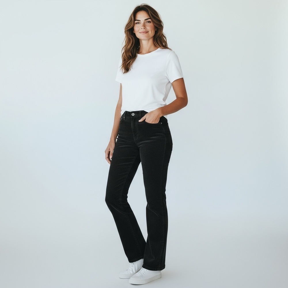 Vintage Lauren Ralph Lauren Black Corduroy Straight Leg Pants​